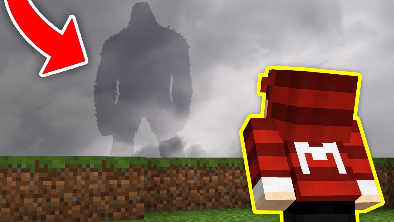 UM MONSTRO MISTERIOSO APARECEU NO CÉU !!! - MINECRAFT