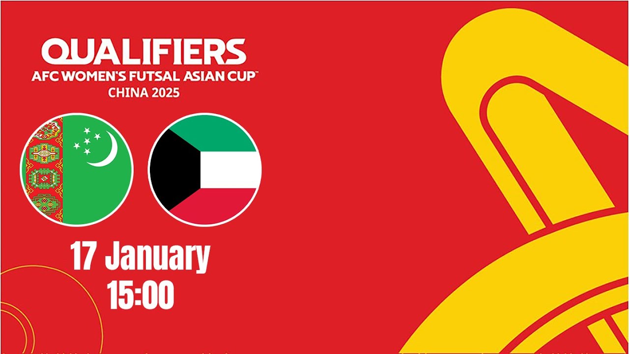 Turkmenistan vs Kuwait | AFC Women's Futsal Asian Cup - Qualifiers | MD4