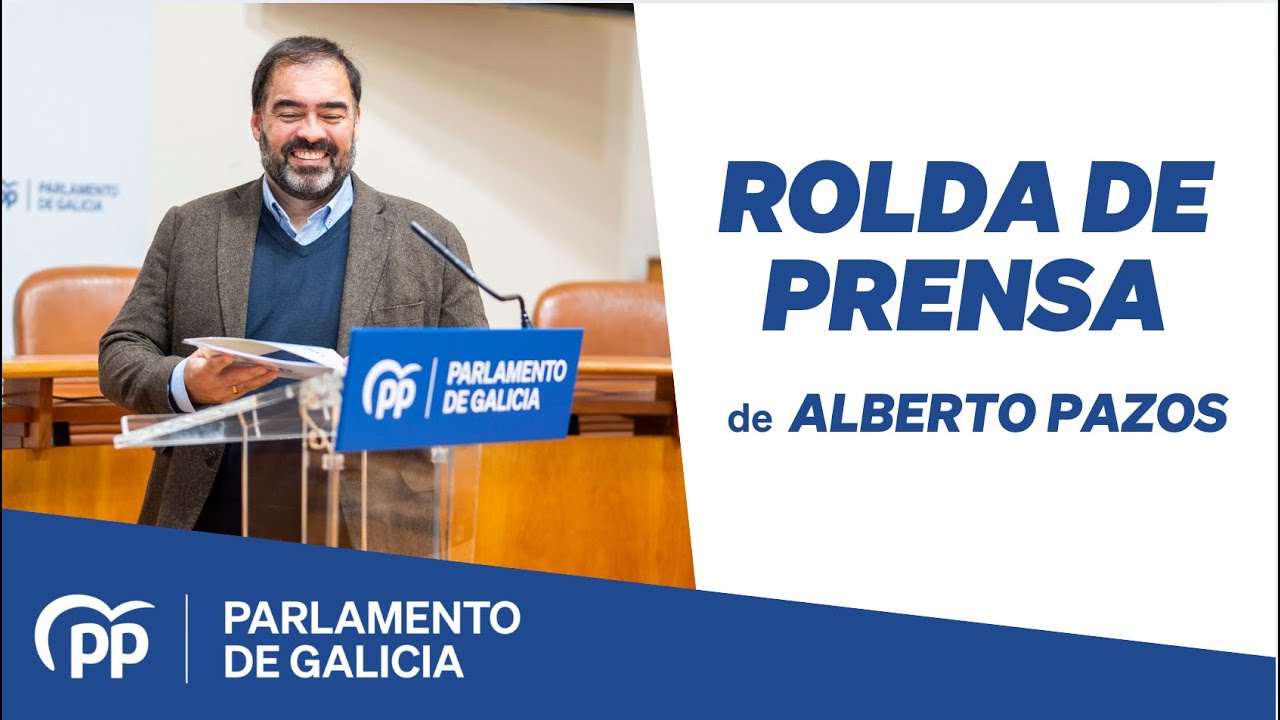 Rolda de prensa de Alberto Pazos, 31 de xaneiro de 2025
