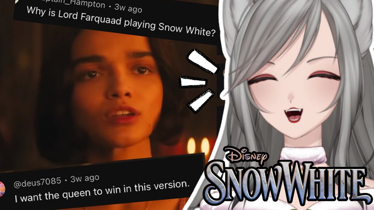 ‪I CRIED LAUGHING | @Disney‬'s Snow White | Official Trailer | Roasted by Fans [VTuber Reacts]