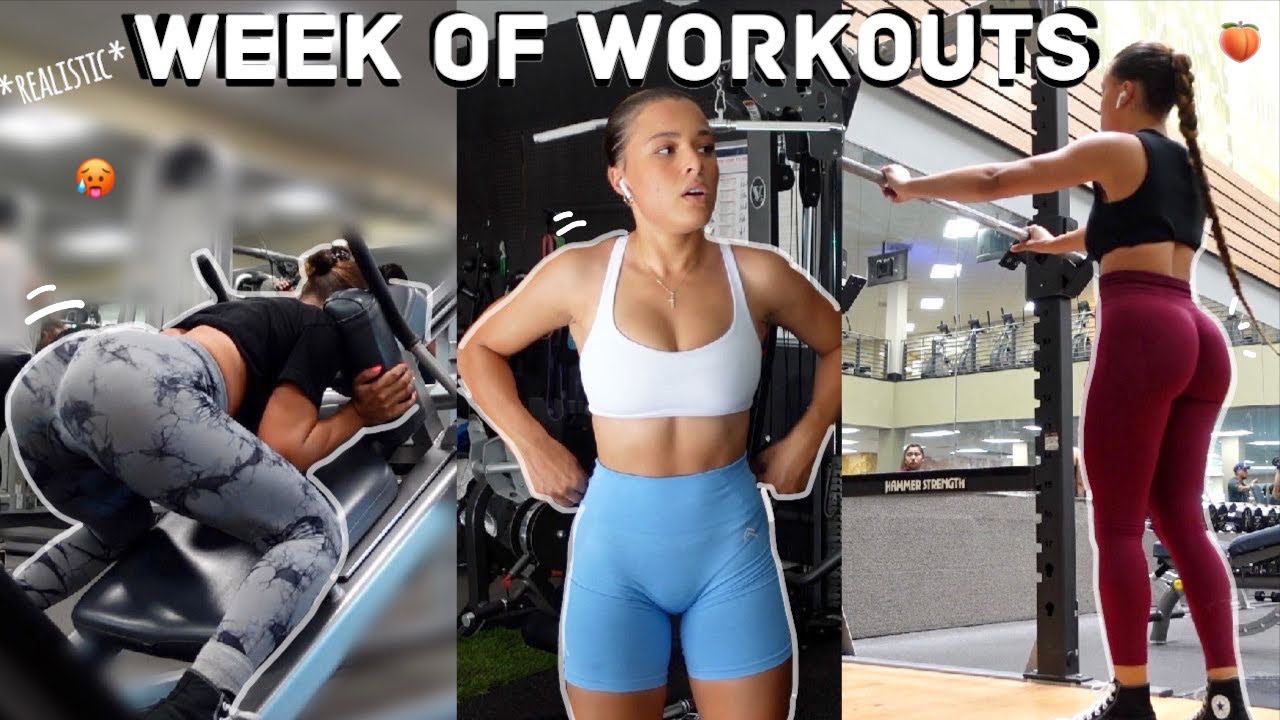 *realistic* WEEK OF WORKOUTS (my workout routine)