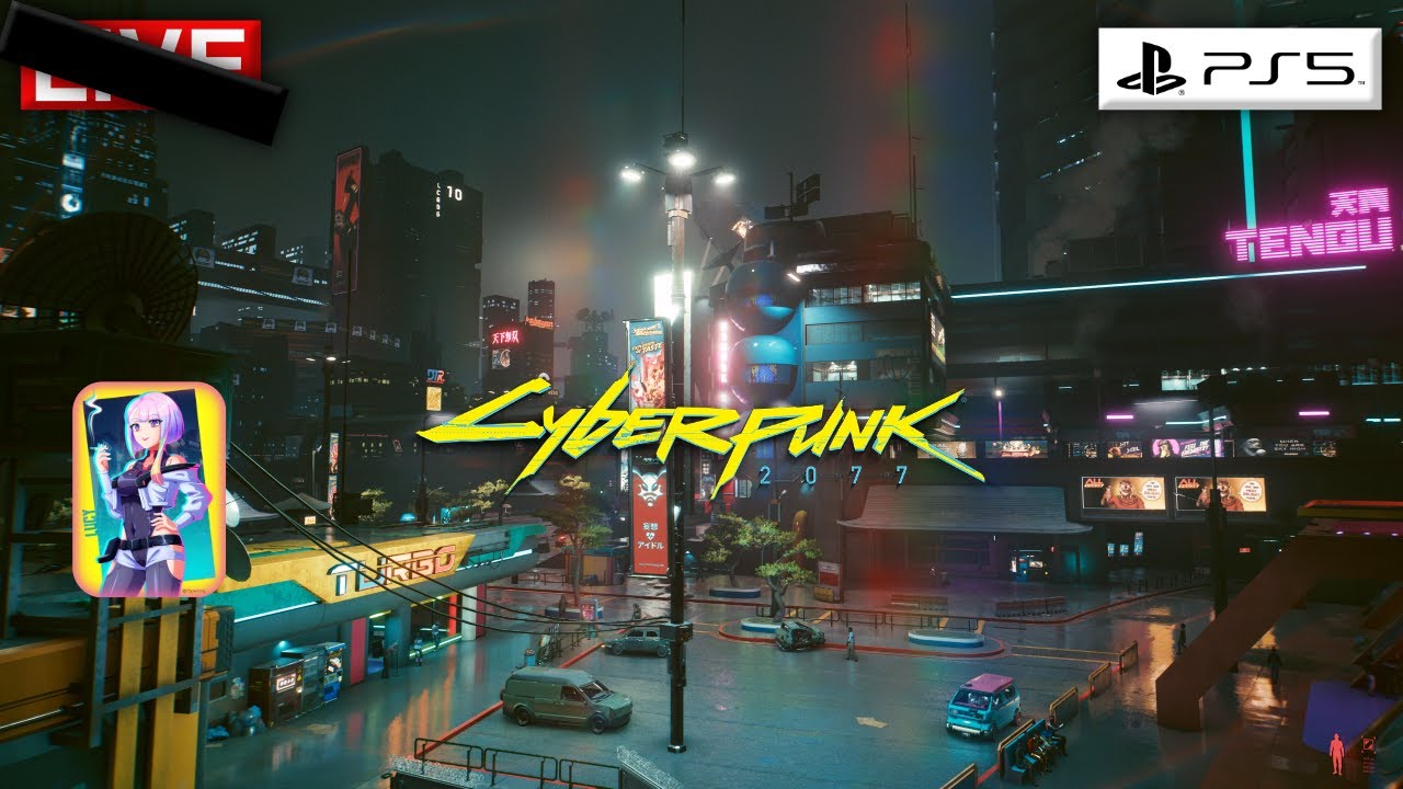 Cyberpunk Night City Ambience | Outside Lucy's Apartment (Stalker Alert) | Study & Chill Atmosphere