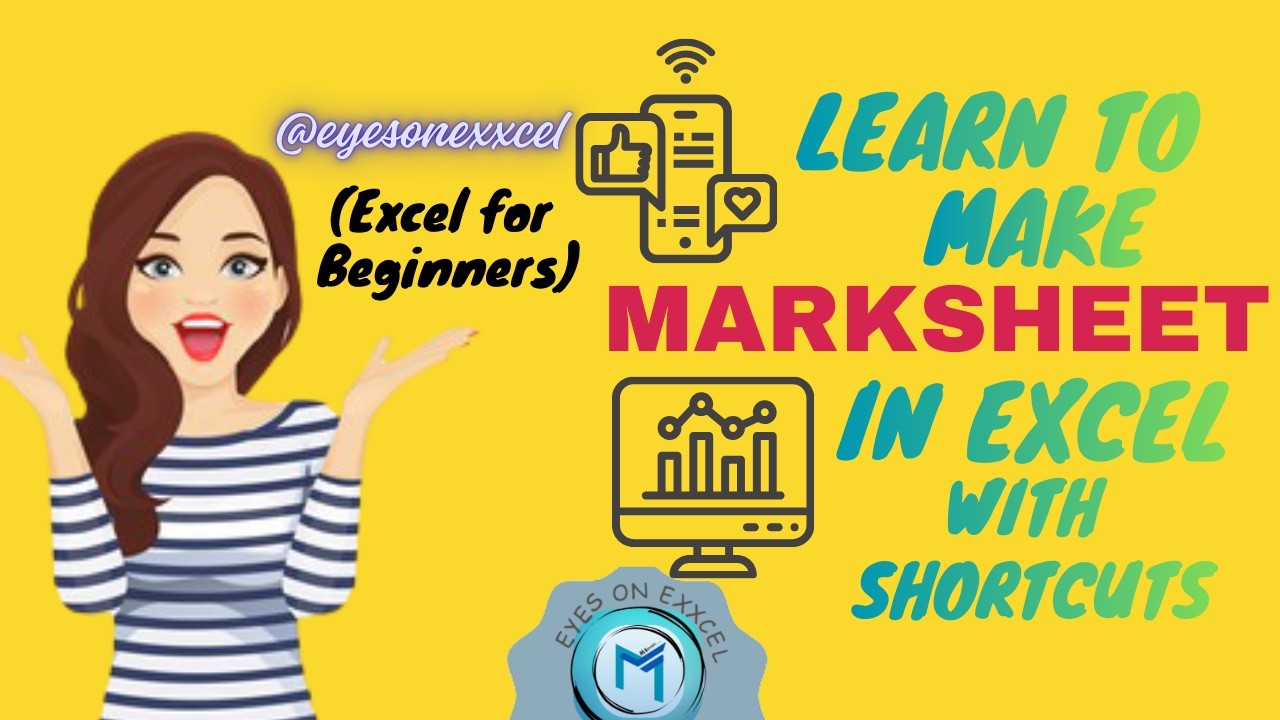 Learn to make marksheet in excel | Excel for beginners| @CTEXCELCLASSES #shorts #viral 