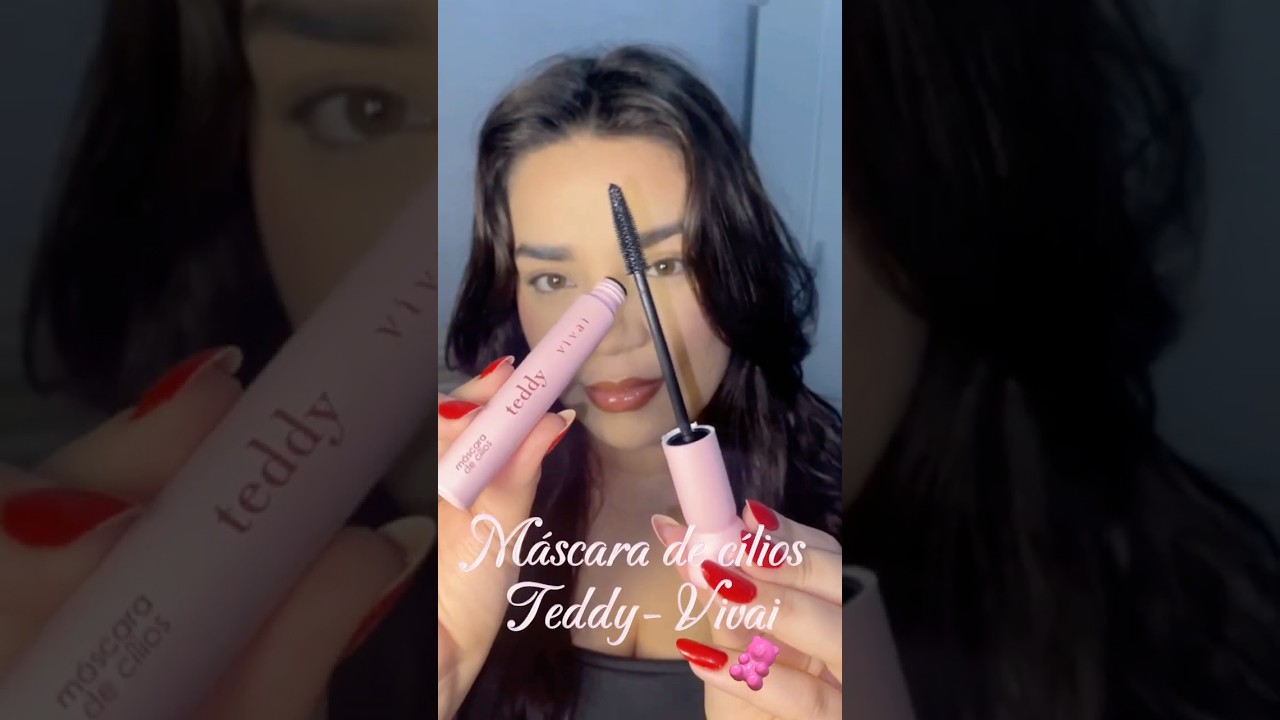 ✨ Testando a m&aacute;scara da linha Teddy da Vivai 🐻😍 resultado lindo demais! #Vivai #Makeup