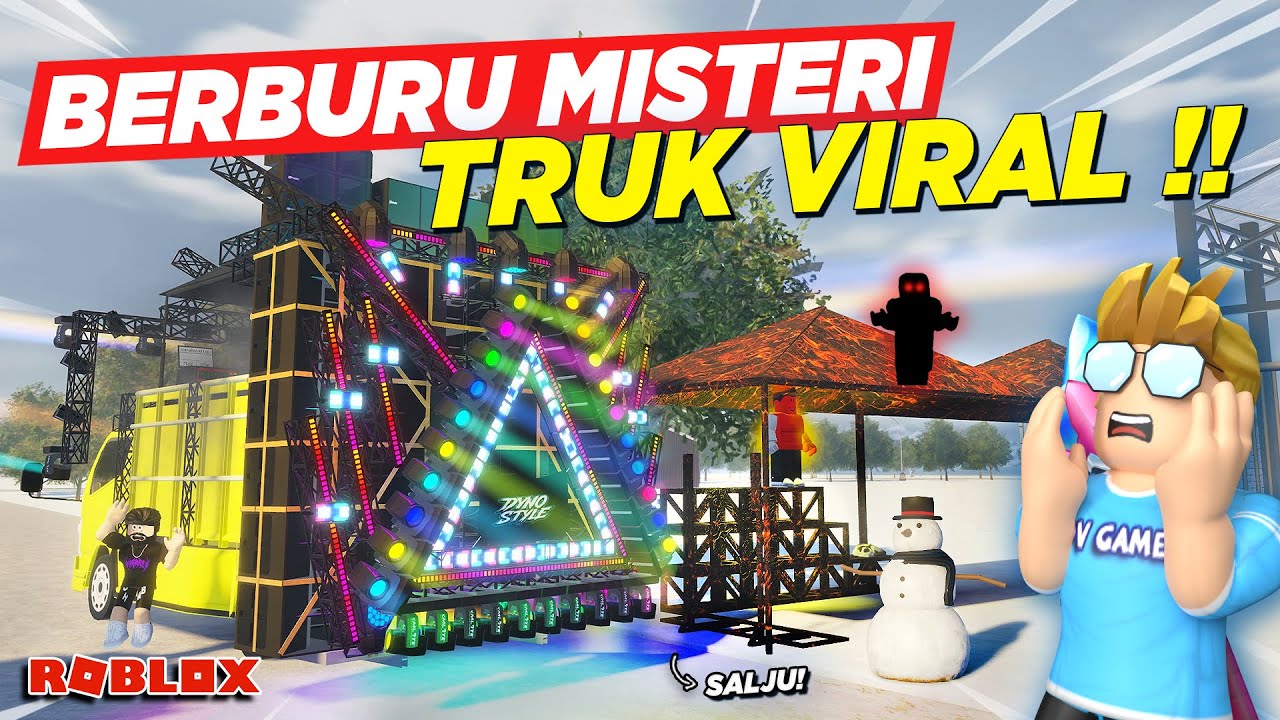 NYOBAIN TRUK RAKSASA SOUND HOREG VIRAL UPDATE SALJU MALAH NEMU MISTERI !! ROLEPLAY TRUK - Roblox