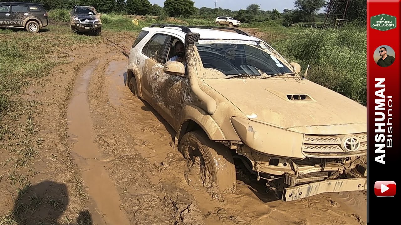 Mud Offroading with Endeavour, Fortuner, Thar, Pajero Sport. Aug 2019