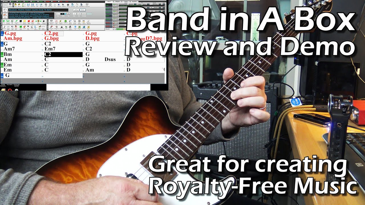 Band in a Box Review - Roots Rock Demo - Tony Lee Glenn