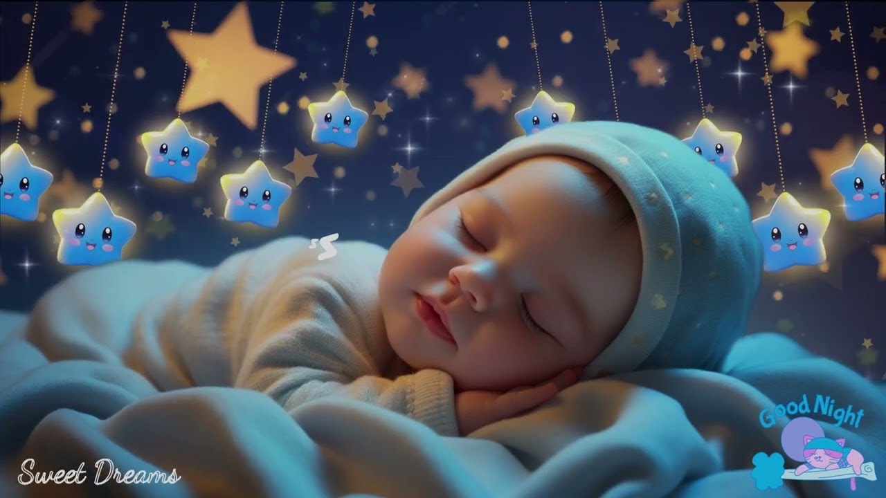 Baby Sleep Music🌙 Overcome Insomnia Fast 🎵 Soothing Mozart & Brahms Lullabies for Baby Sleep🌙