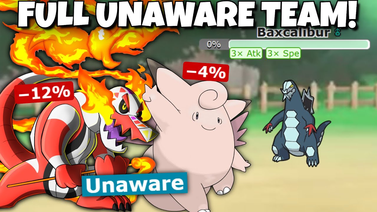 FULL UNAWARE ABILITY TEAM DESTROYS POKEMON SCARLET AND VIOLET!