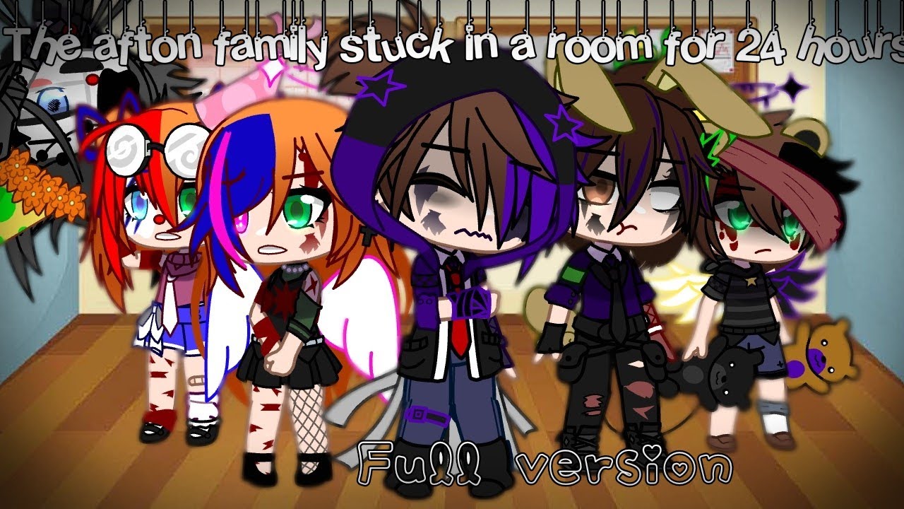 The afton family stuck in a room for 24hours//Full version//
