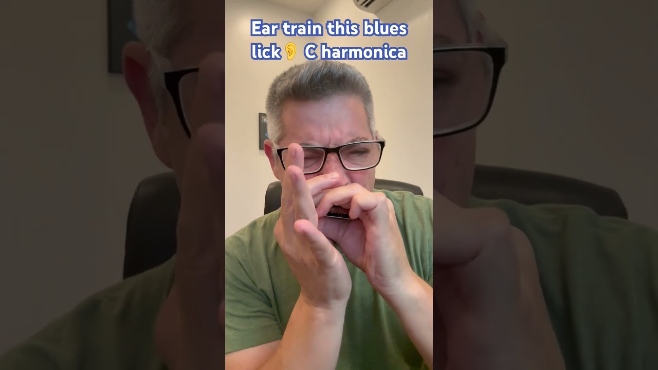 C harmonica: learn this blues lick by ear #bluesharmonica #harmonicatips