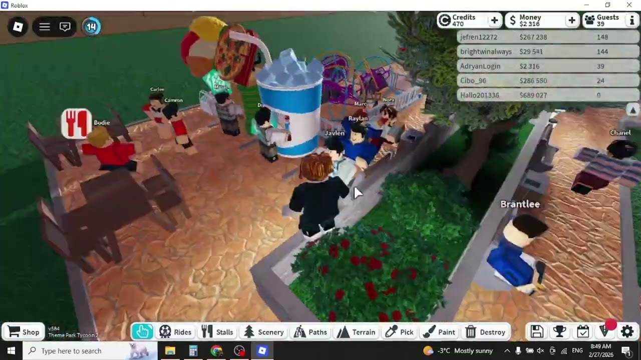 building a park in park tycoon 2