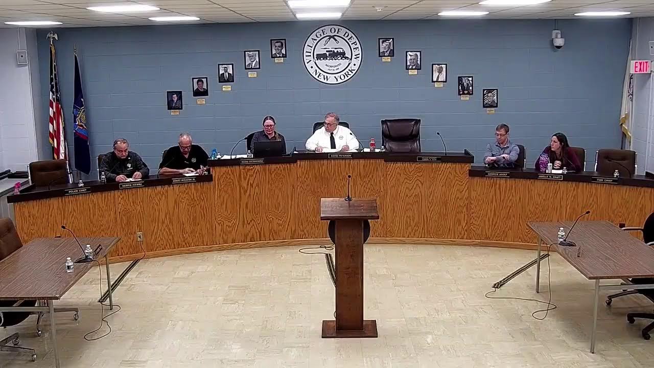Village of Depew Board Meeting 1-12-26