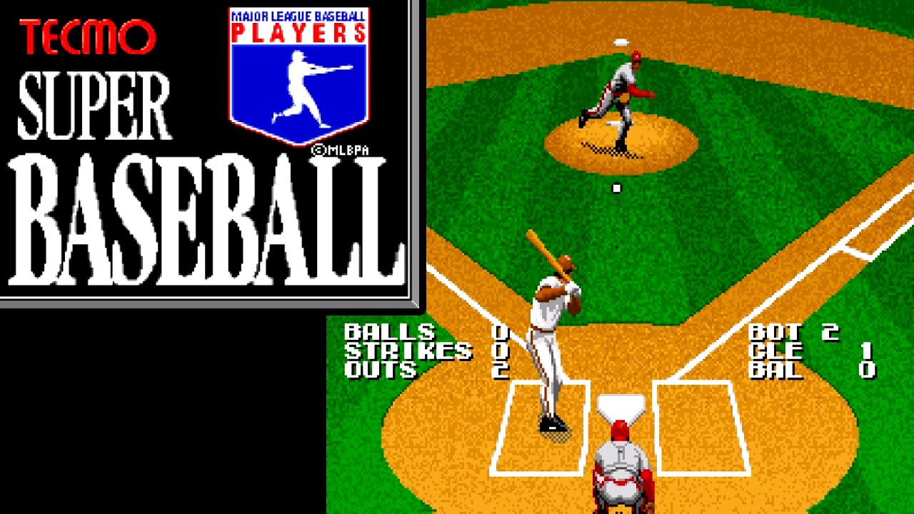 Tecmo Super Baseball ... (SNES) 60fps Gameplay