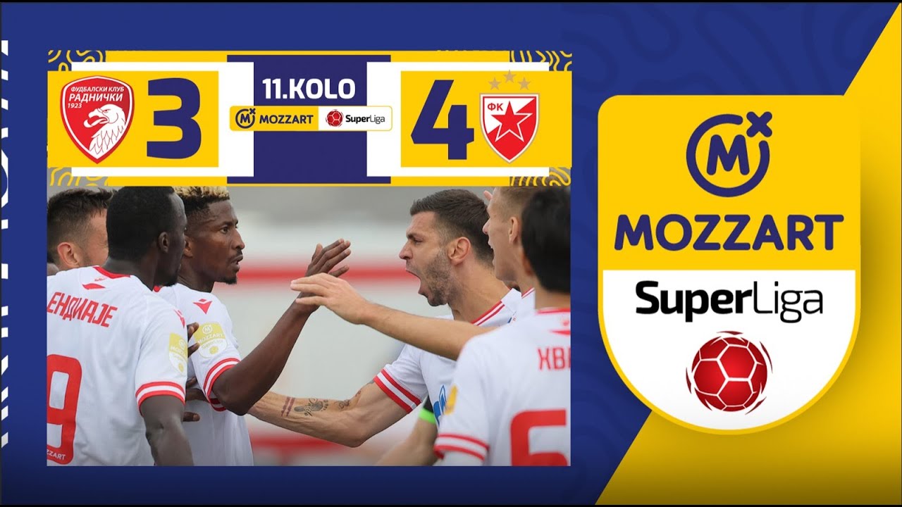Mozzart Bet Super liga 2023/24 - 11.Kolo: RADNIČKI 1923 – CRVENA ZVEZDA 3:4 (2:3)