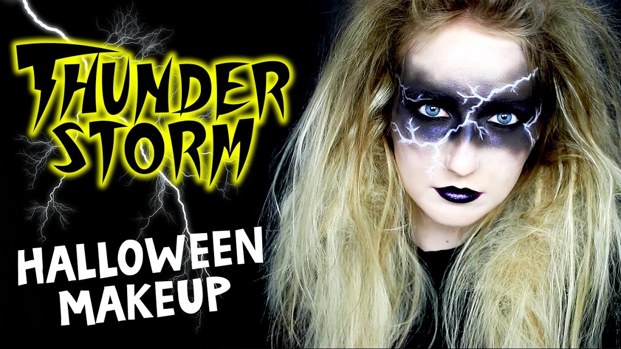 THUNDERSTORM HALLOWEEN LAST MINUTE MAKEUP TUTORIAL - TheBeauty2go