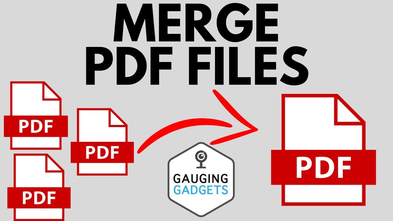 How to Merge PDF Files - FREE - Combine PDF Files into One