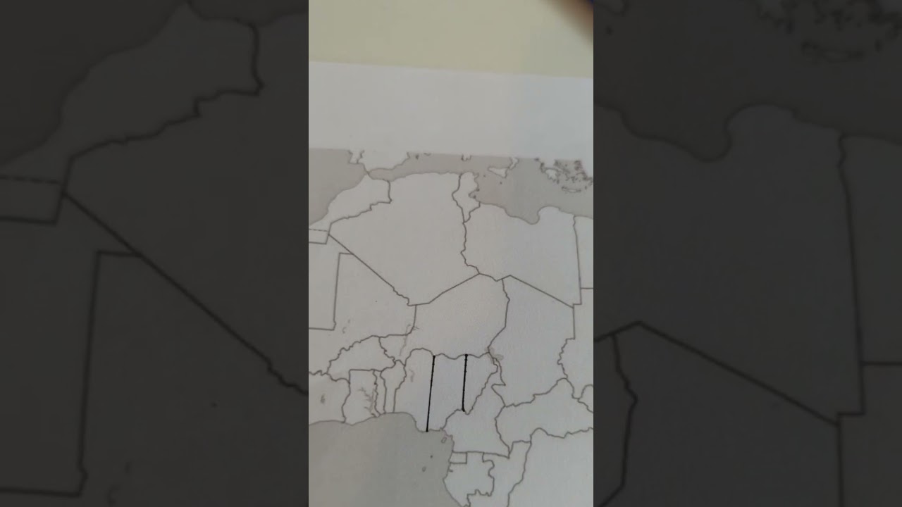 Map of Africa and the Middle East - Nigeria #country #geography #flag