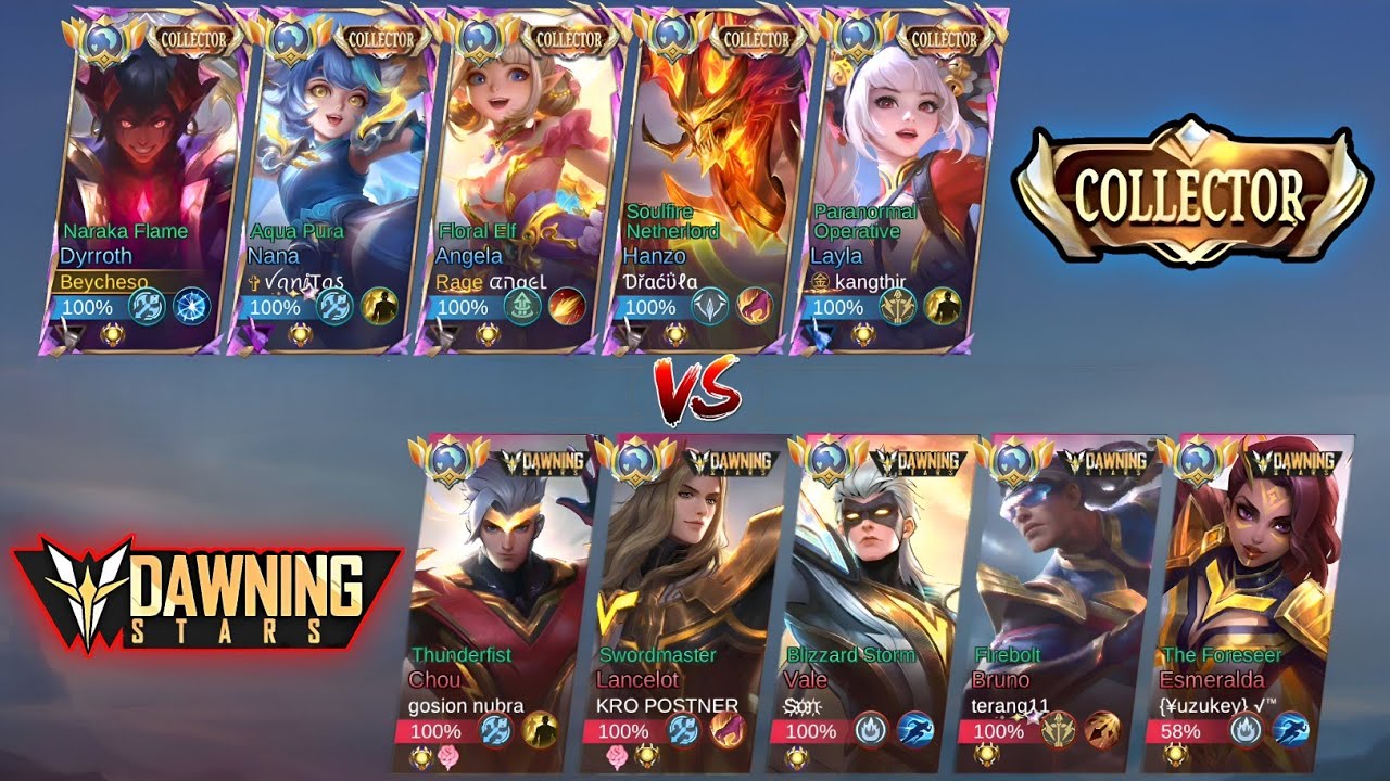COLLECTOR VS DAWNING STARS SQUAD 5V5 (intense match) 