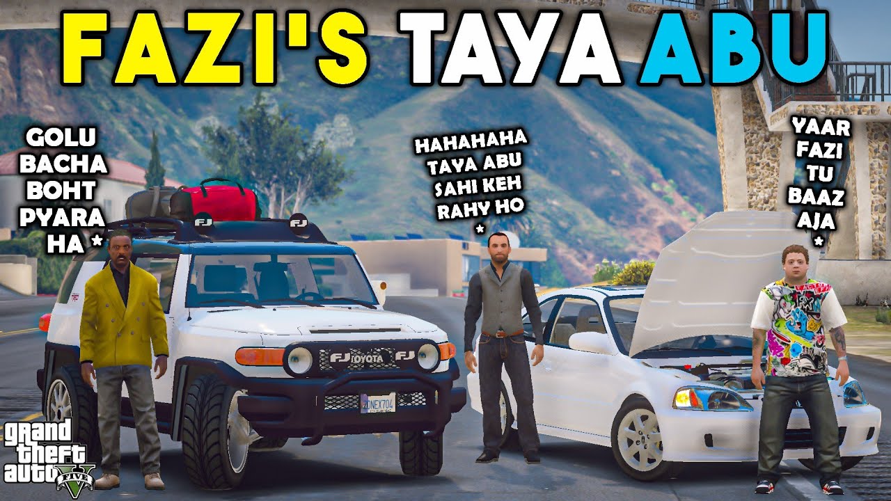 FAZI'S TAYA ABU-JIMMY'S NEW CAR| PROJECT SERIES#2 | GTA 5 | Real Life Mods #227 | URDU |