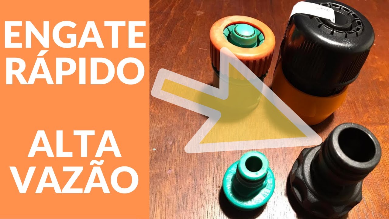 KIT GIGANTE DE ESGUICHO E ENGATE RÁPIDO DE ALTA VAZÃO PARA MANGUEIRA 3/4 G.F. KADOX