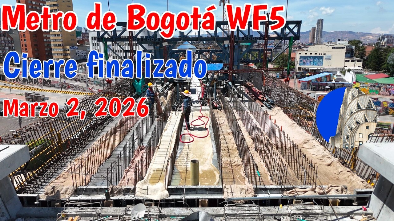 Puente de Voladizos Cerró en BRT Calle 26 Metro de Bogotá WF5