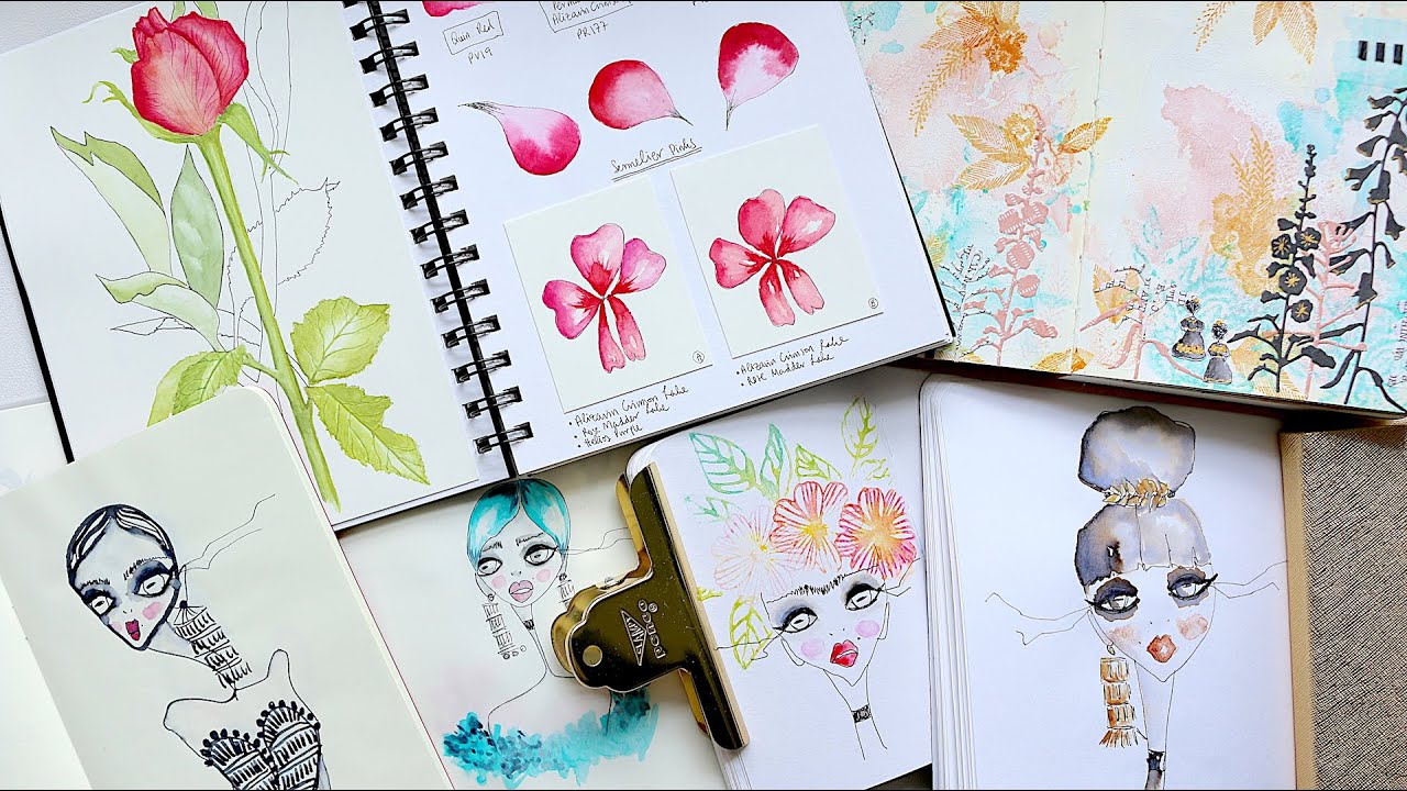 Favourite Sketchbooks | Demo + Tips | PART 1/2