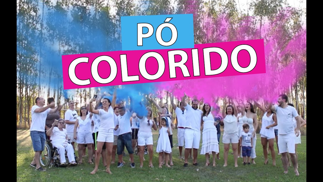 Chá Revelação PÓ COLORIDO - Teaser o mais lindo ♥