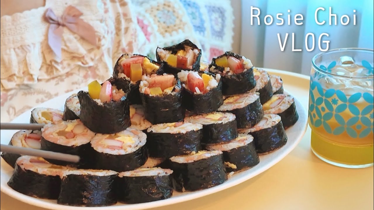 집밥에 진심인 먹짱 독거녀의 집밥브이로그 | 오는정김밥만들기 한일합작카레 엽닭 삼겹살덮밥 부추전 