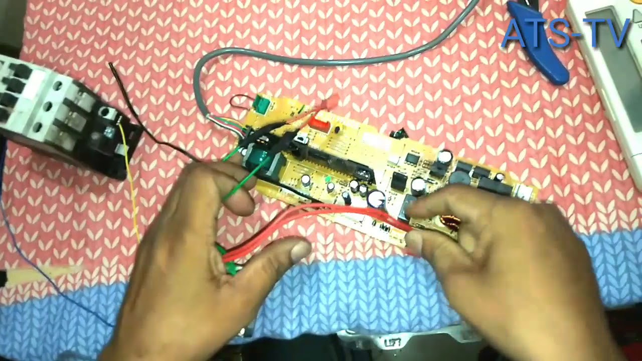 How to checking Daikin cassette AC PCB removed from unit
