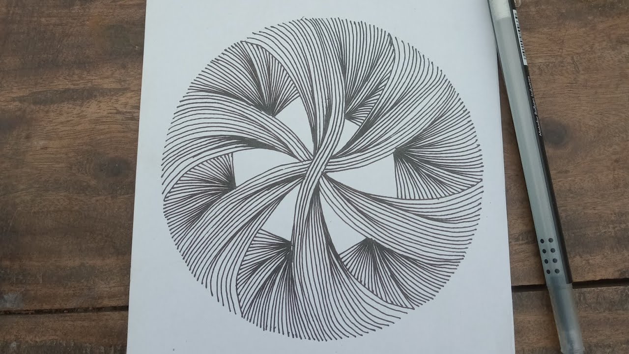 Pattern 21.Fine Line Art Abstract.lustration.Zentangle Art.Zentangle Drawing.Zentangle Patterns.