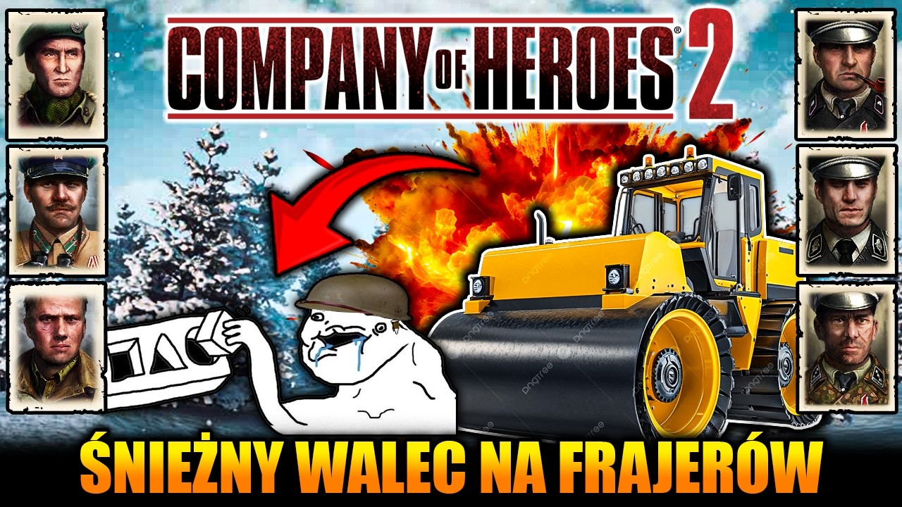 Jazda WALCEM po ALIANCKIM ŚNIEGU | CoH2: 3v3