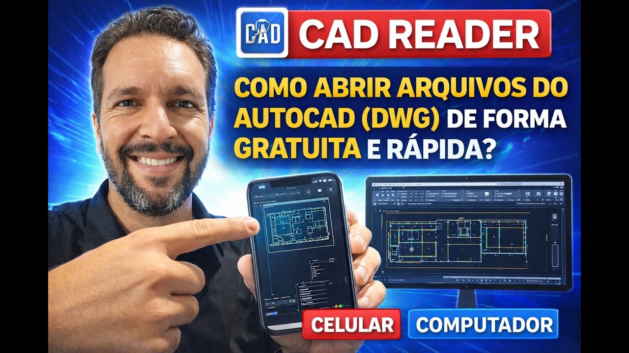 CAD READER | COMO ABRIR ARQUIVOS DO AUTOCAD (DWG) DE FORMA GRATUITA E RÁPIDA ? CELULAR/ COMPUTADOR