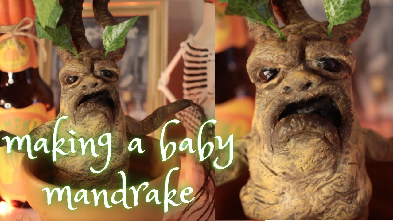 Making A Baby Mandrake of out Polymer Clay {𝐇𝐚𝐫𝐫𝐲 𝐏𝐨𝐭𝐭𝐞𝐫 𝐃𝐈𝐘 𝐂𝐫𝐚𝐟𝐭𝐬}