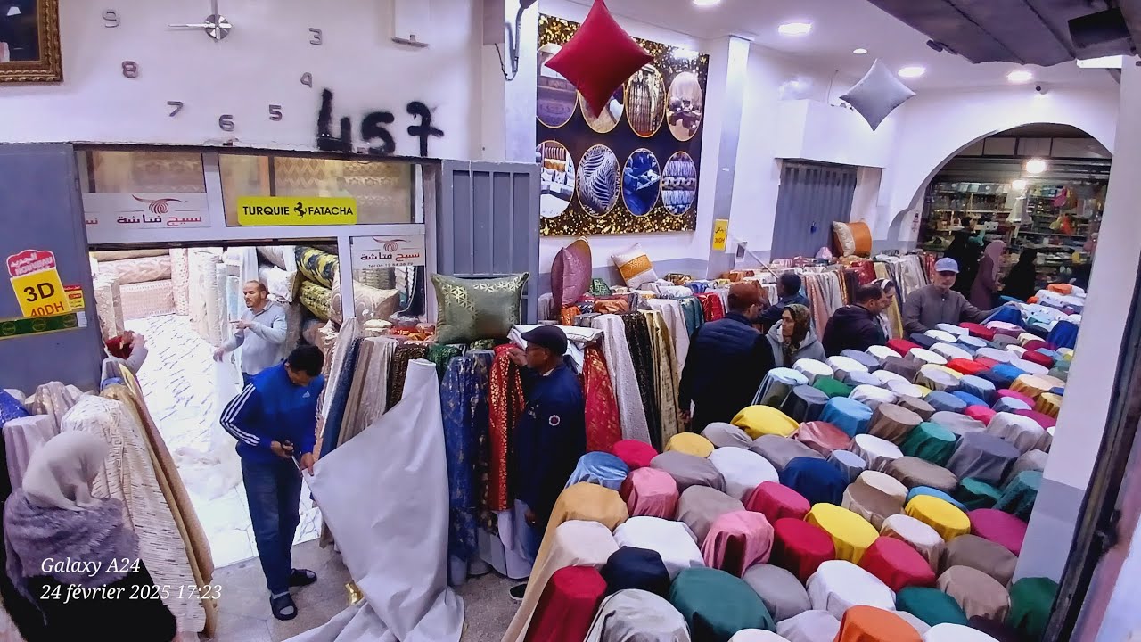 محل مفروشات محمد فتاشة خاص لبيع جميع انواع  الطلامط بحافة مولاي ادريس بن دباب فاس. 0612843879
