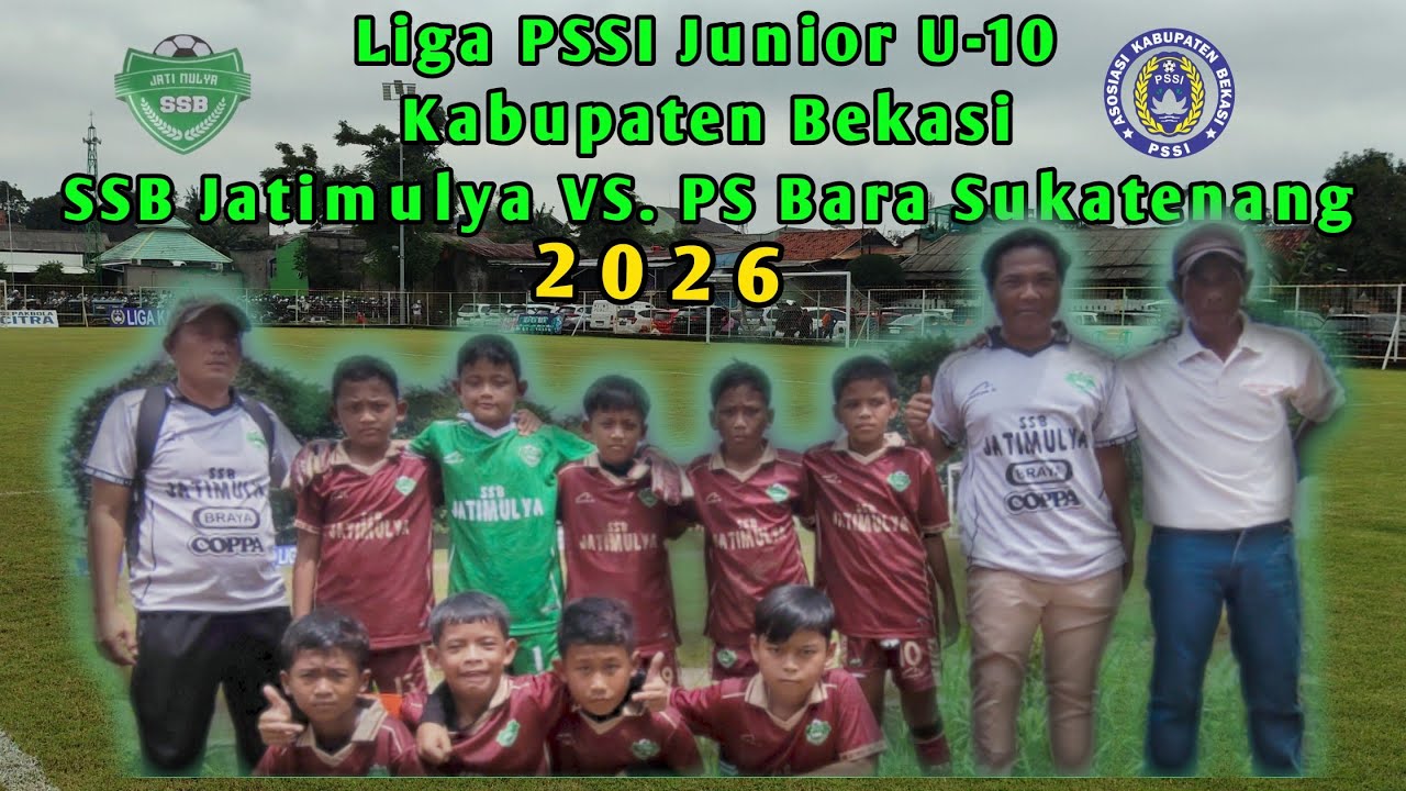 SSB Jatimulya Vs. PS Bara Sukatenang U-10 di Liga PSSI Kabupaten Bekasi 