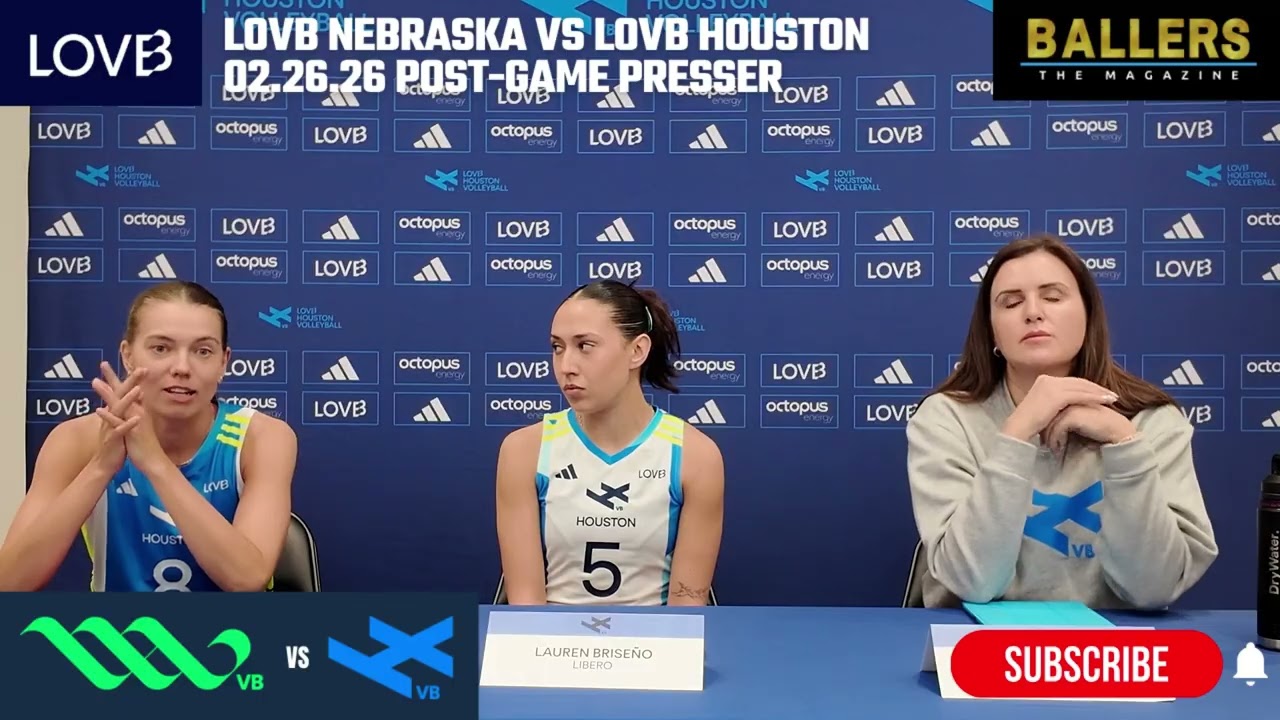 LOVB Houston: Postgame Press Conference vs LOVB Nebraska | League One Volleyball | 02.26.26