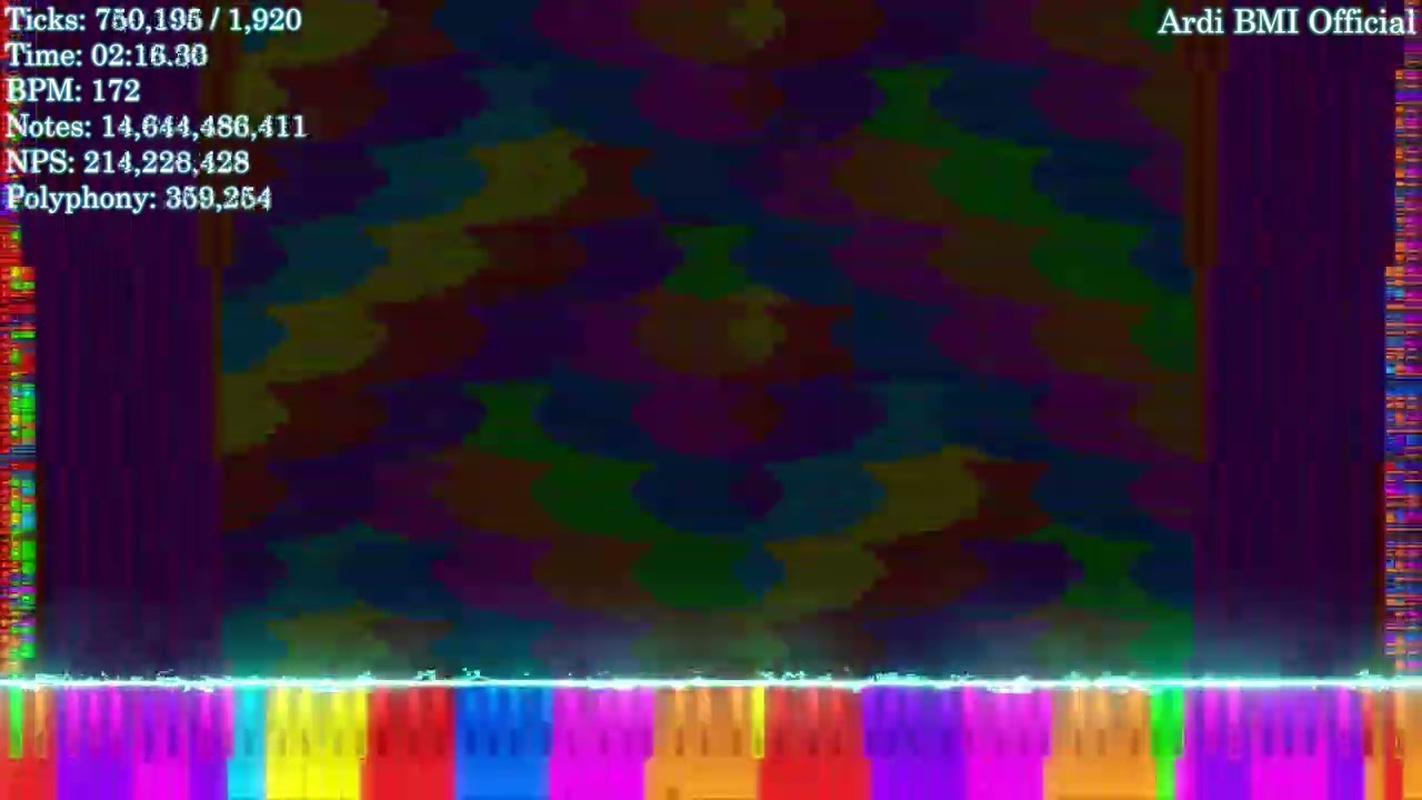 [Black MIDI] Two Faced Lovers | 24.67 BILLION NOTES