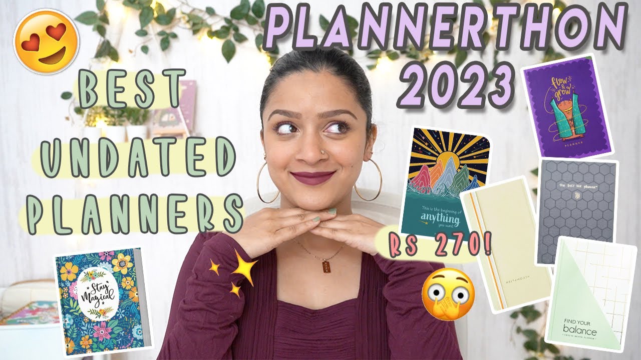 2023 best UNDATED Planners in India for all budgets | Rs 270 Planner! | #Plannerthon Ep 4