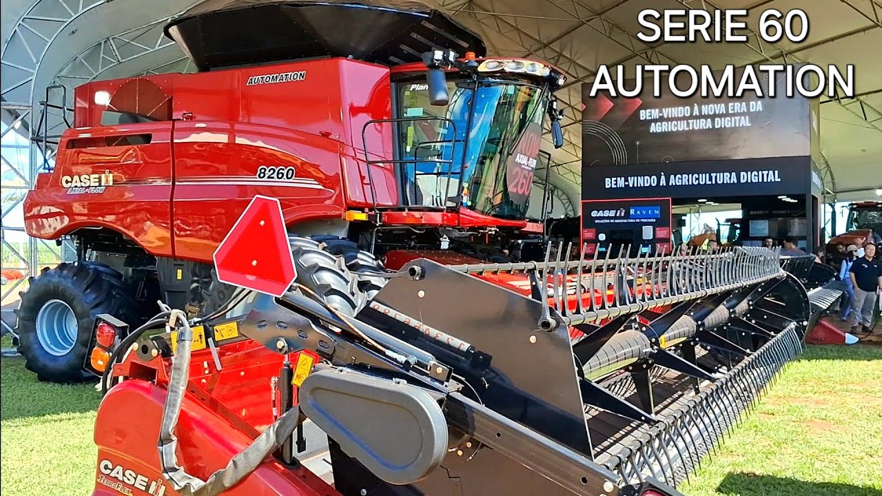 NOVAS COLHEITADEIRAS CASEIH AUTOMATION SERIE 160 E 260 NA TECNOSHOW COMIGO #AGRO#AUTOMOBILE