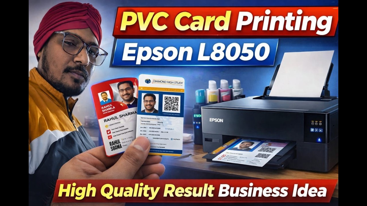“Epson L8050 se PVC Card Printing