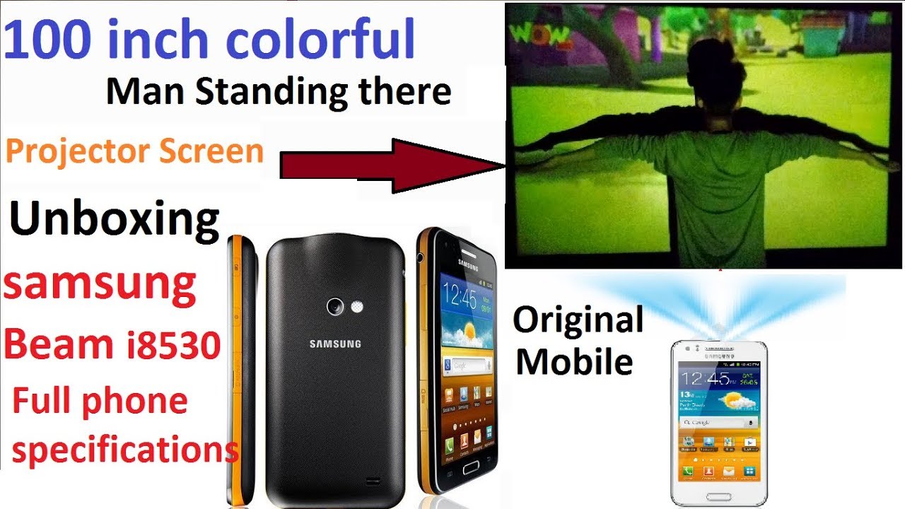 Unboxing Projector Samsung Galaxy Beam i8530 original Mobile | Vicxacle XR