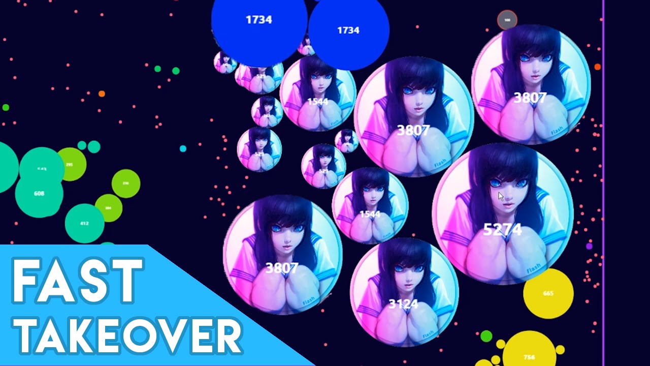 Agar.io - Fast Server Takeover with Ninja!