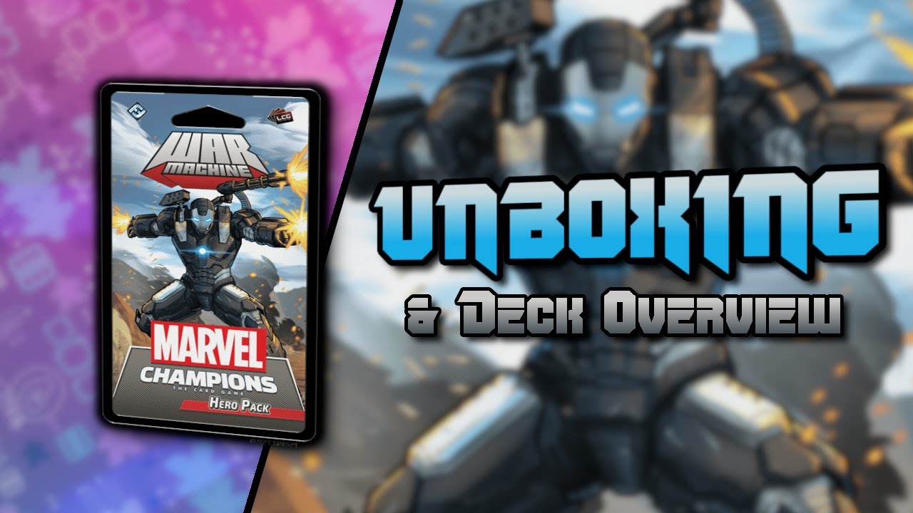 Marvel Champions War Machine Hero Pack Unboxing and Deck Overview |  @FFGames