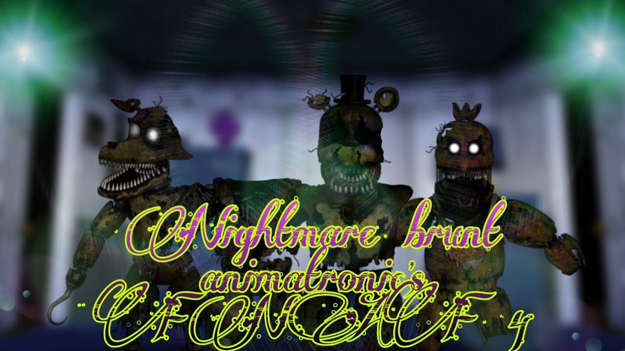 [FNAF SPEED EDIT] Nightmare burnt animatronic's Fnaf 4