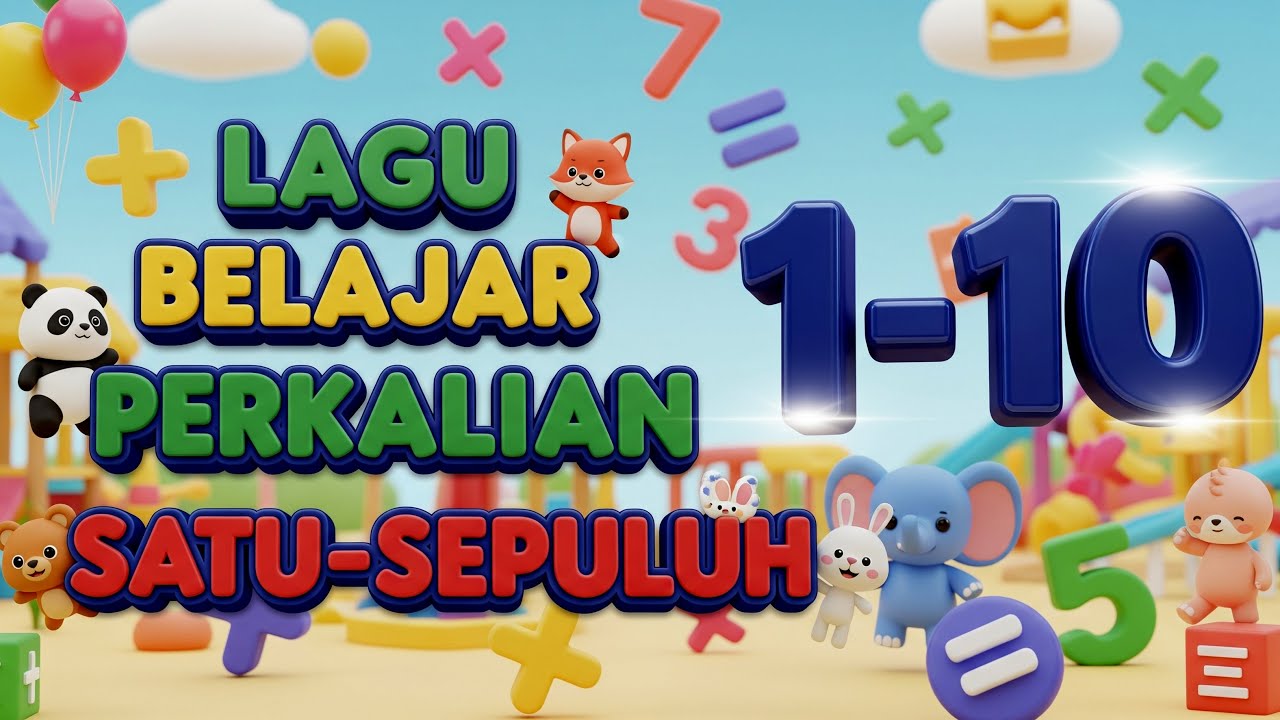 Lagu Perkalian 1–10 | Lagu Anak Ceria Belajar Berhitung | Lagu Perkalian Anak PAUD & SD Indonesia