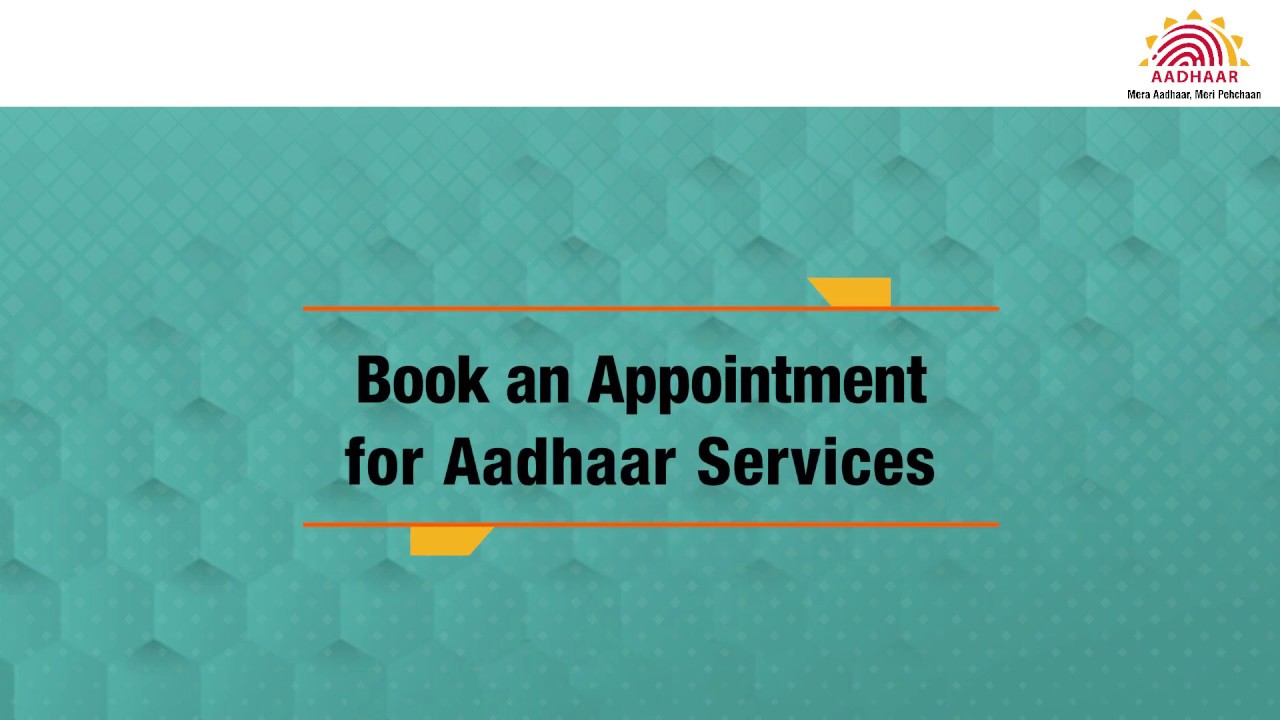 How to book online Appointment for Aadhaar Enrolment or Update on UIDAI Website?