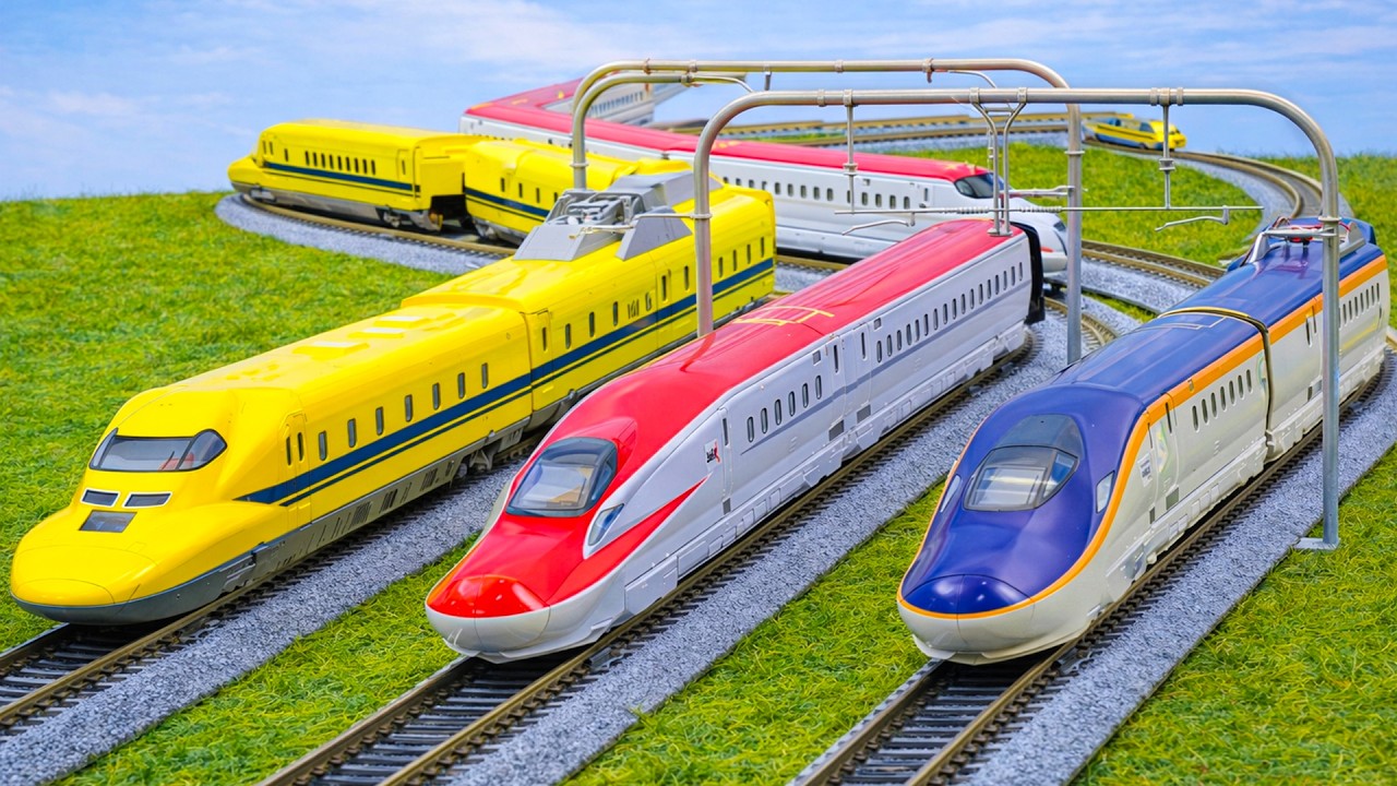 Kato N Scale Doctor Yellow, E6 Series, E7 Series Shinkansen Train Unboxing | Model Train Collection