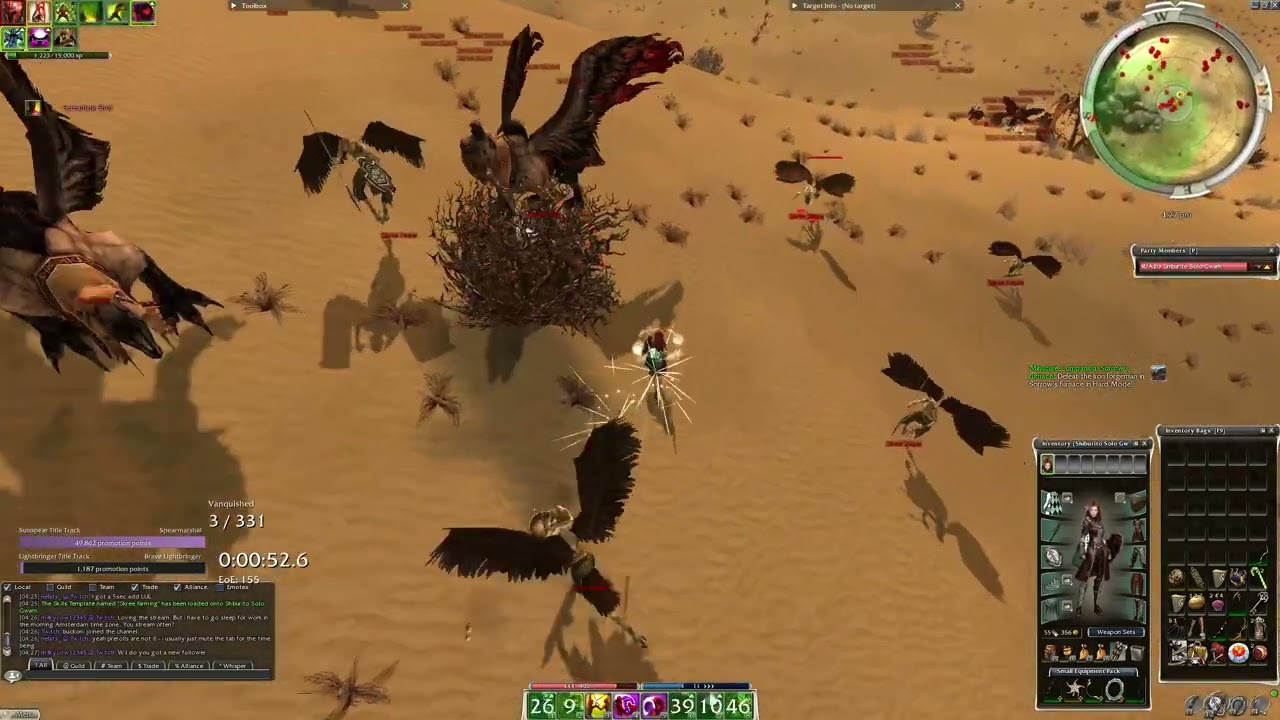 Guild Wars - Ranger Solo GWAM - 4/30 Sunspear Title Completion!