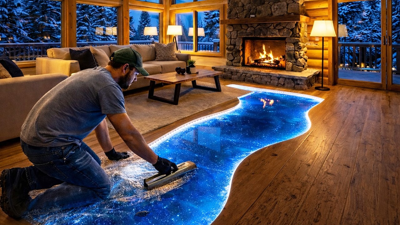 Top 7 Luxury Epoxy Floors: Insane Glowing Resin Pours for Modern Villas